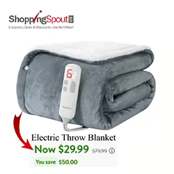 Up to 65% Off Electric Throw Blankets